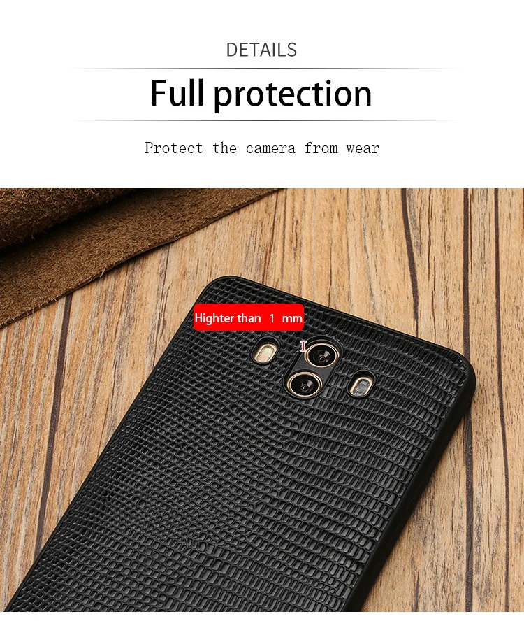 Чехол для телефона из натуральной кожи для huawei mate 8 9 10 текстура кожи ящерицы мягкая оболочка для P10 P20 Lite Honor V9 V10 задняя крышка