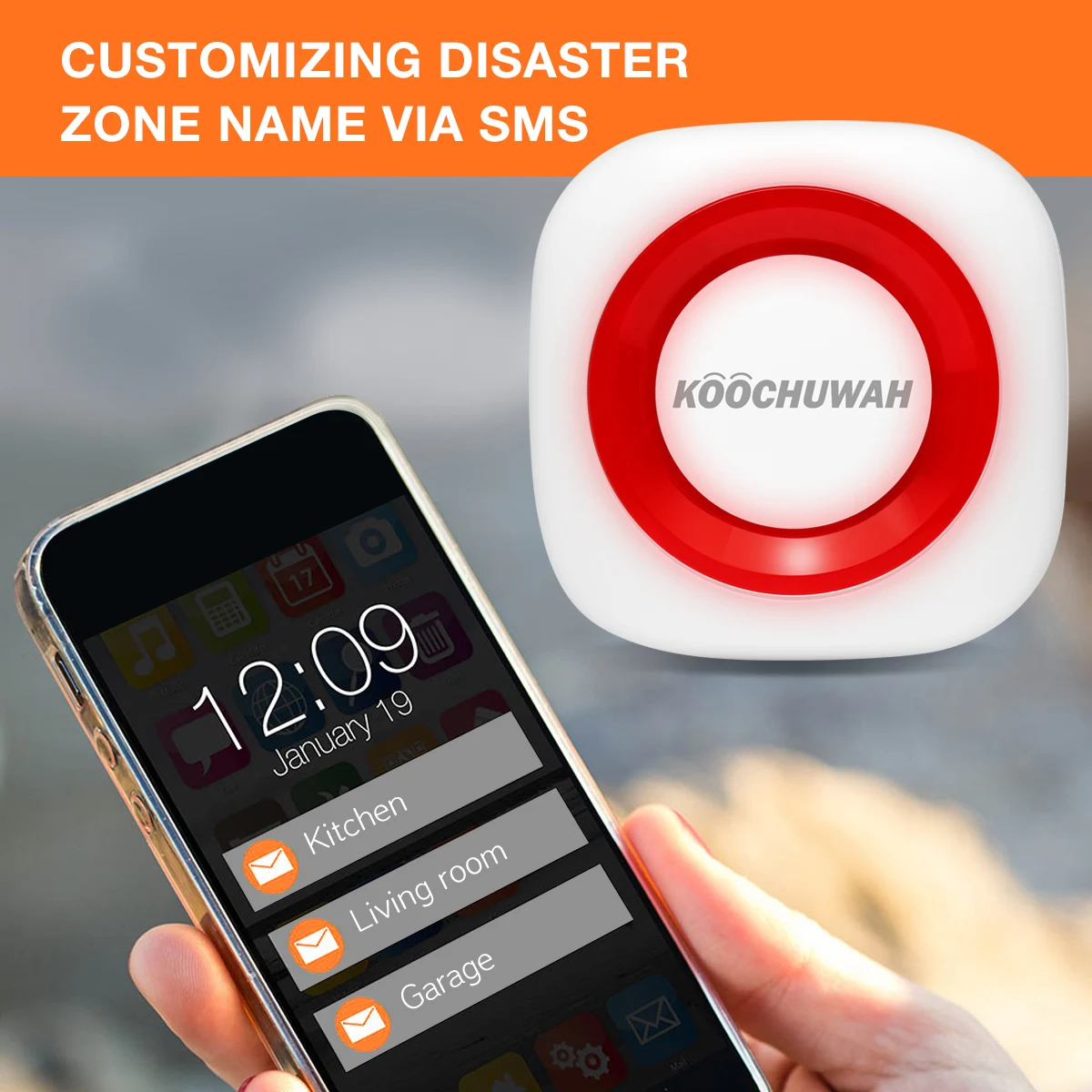 Беспроводной датчик утечки воды детектор GSM SMS сигнализация