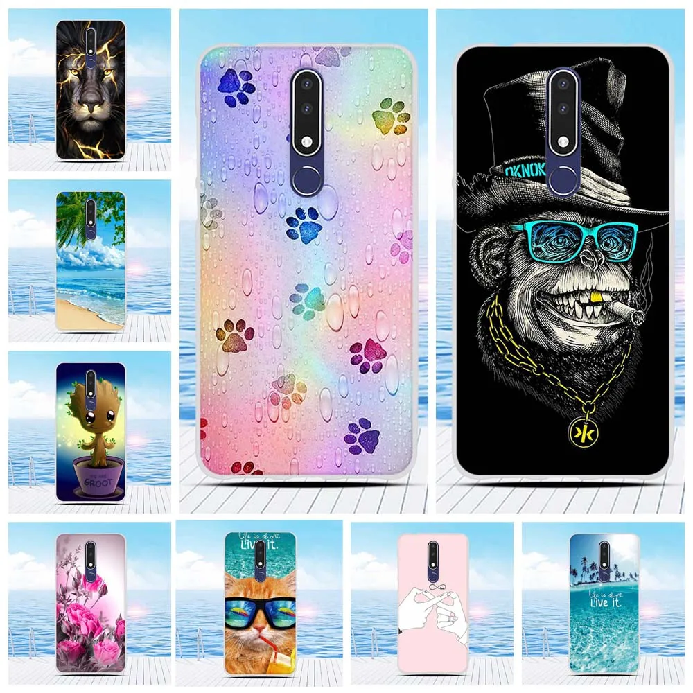 Fundas для Nokia 3 1 Plus чехол из ТПУ 2018 милый корпус задняя крышка бампер |