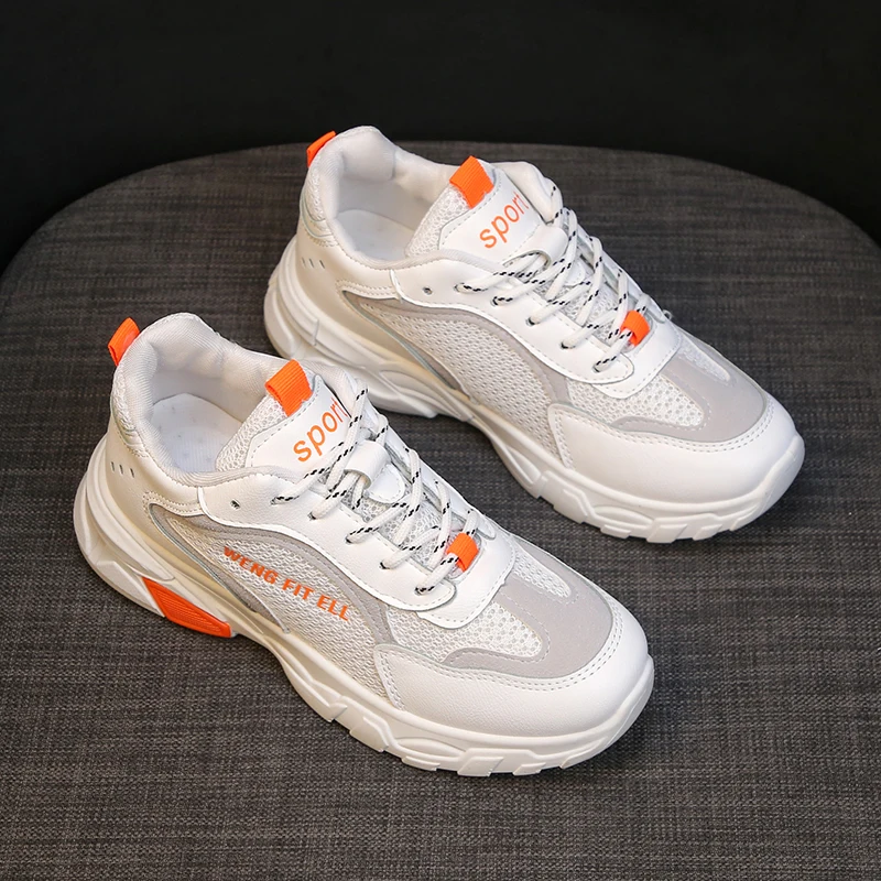 Новинка 2020 года Летняя обувь из сетчатого материала женская на плоской подошве