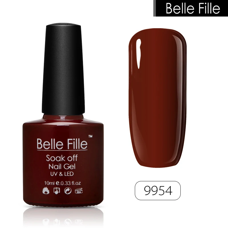 Belle FILLE УФ гель лак для ногтей 10 мл Обнаженная розовый красный Белый Зеленый Гель