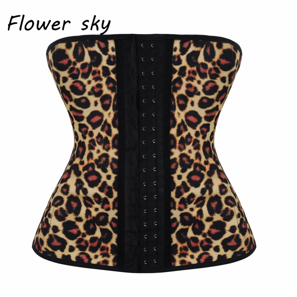 

Women Sexy Leopard Waist Cincher Trainer Corset for Body Shaper Slimmer Underbust Trainer Shapewear Tummy Girdle Weight Loss