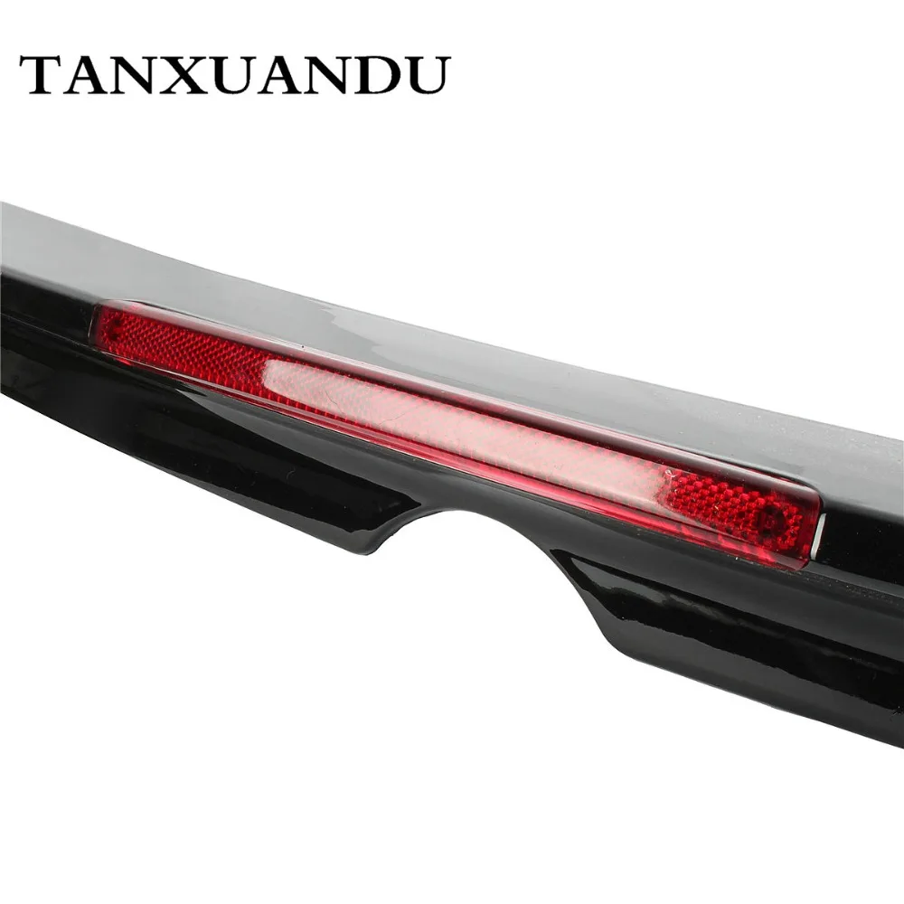 Окрашенный черный Задний заводской спойлер для багажника крыло W/габаритный