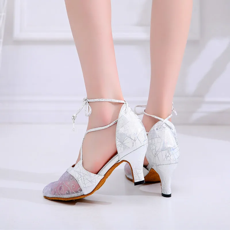 Женские танцевальные туфли для бальных танцев с закрытым носком