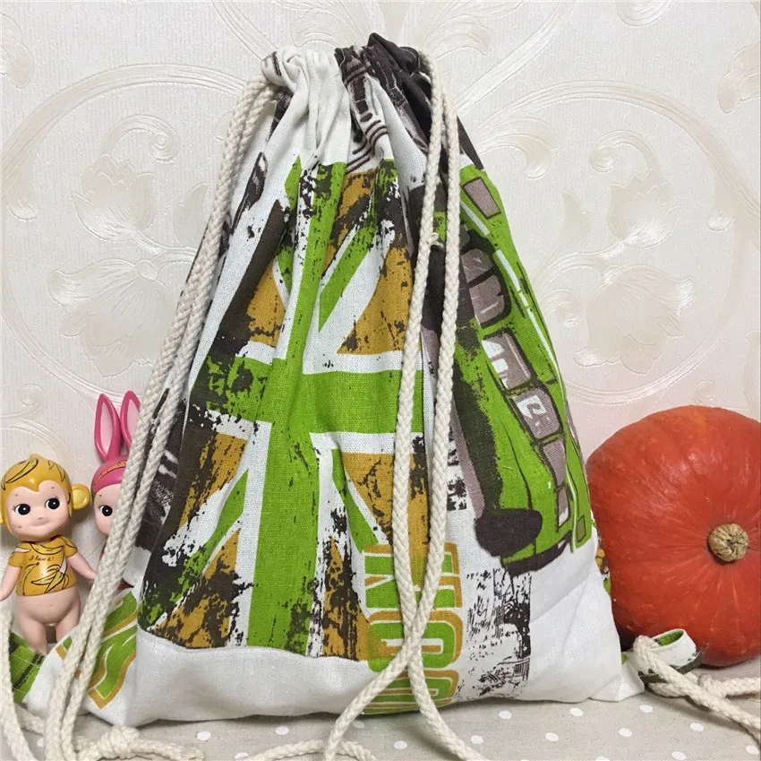 YILE хлопковый льняной дорожный рюкзак на шнурке Студенческая сумка для книг