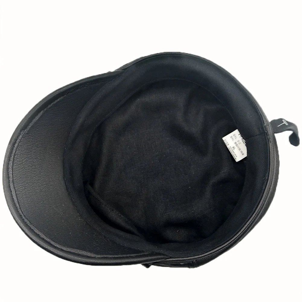 Новинка 2019 военные кожаные шапки модная шапка унисекс из овечьей кожи с