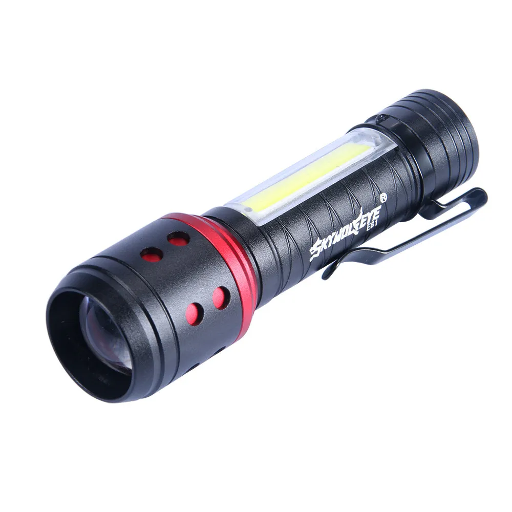 ZOOMABLE Q5+ COB светодиодный мини-фонарик 14500, 4 режима, карманный фонарь, портативный фонарь из алюминиевого сплава, фонарь для ночного освещения