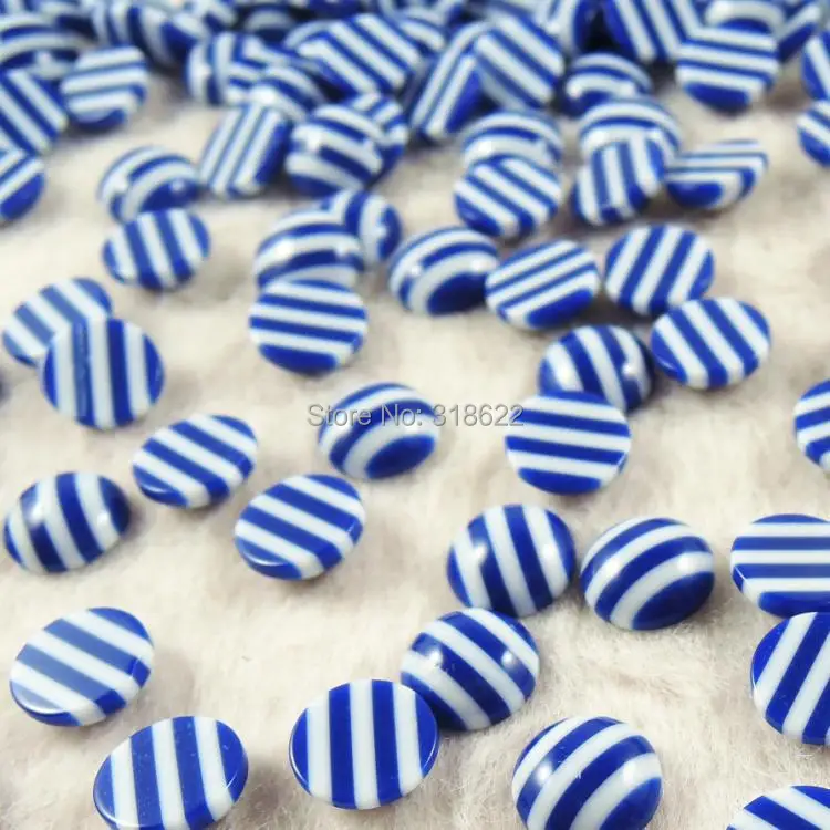 Новый дизайн оптовая продажа 8 одноцветных смешанных цветов 10 мм 200 шт. полосатые