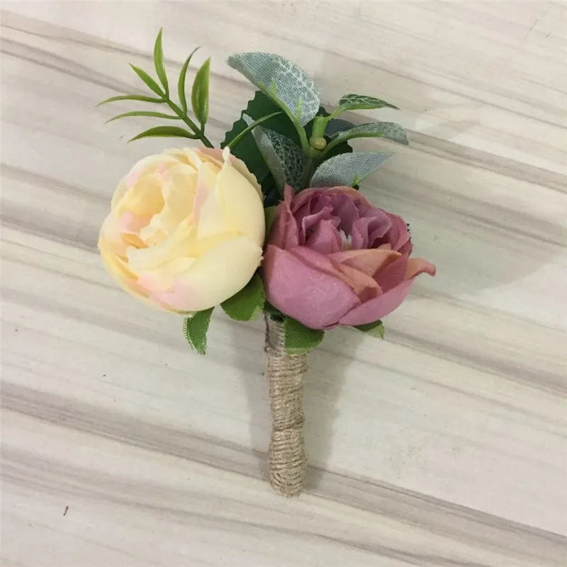 Бутоньерка сделай сам 8 цветов бутоньерка для жениха отверстие лучшего человека