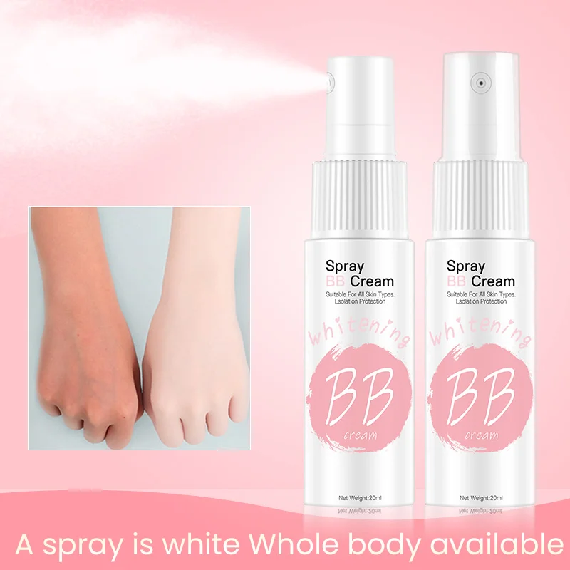 

2019 Summer Newest 20ml Spray BB Cream Moisturizing Concealer Whitening Waterproof Lazy Beauty Cosmetics