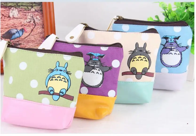 100pcs/lot! Kawaii 4Colors Canvas Storage Box Coin Wallet Purse Sundries Keys Bag Pouch Organizer