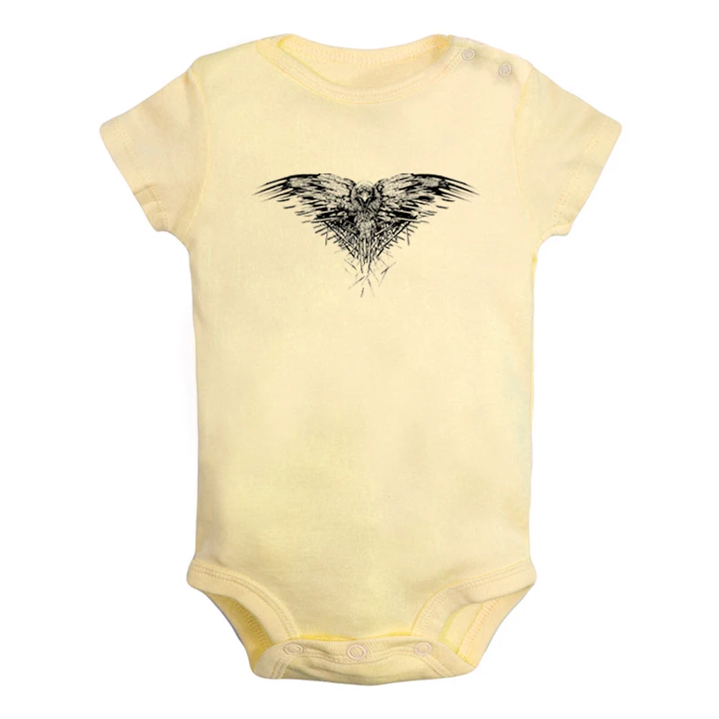 JaBaby2207YD Униформа-комбинезон для новорожденных мальчиков и девочек с принтом «Игра престолов», «Три глаза ворона», «ворон» - Цвет: JaBaby2207YD