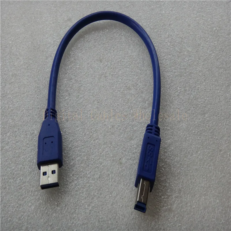 DHL 100 шт 30 см 1 фут Высокое качество USB 3 0 A Male AM к B Type BM Удлинительный принтер провод