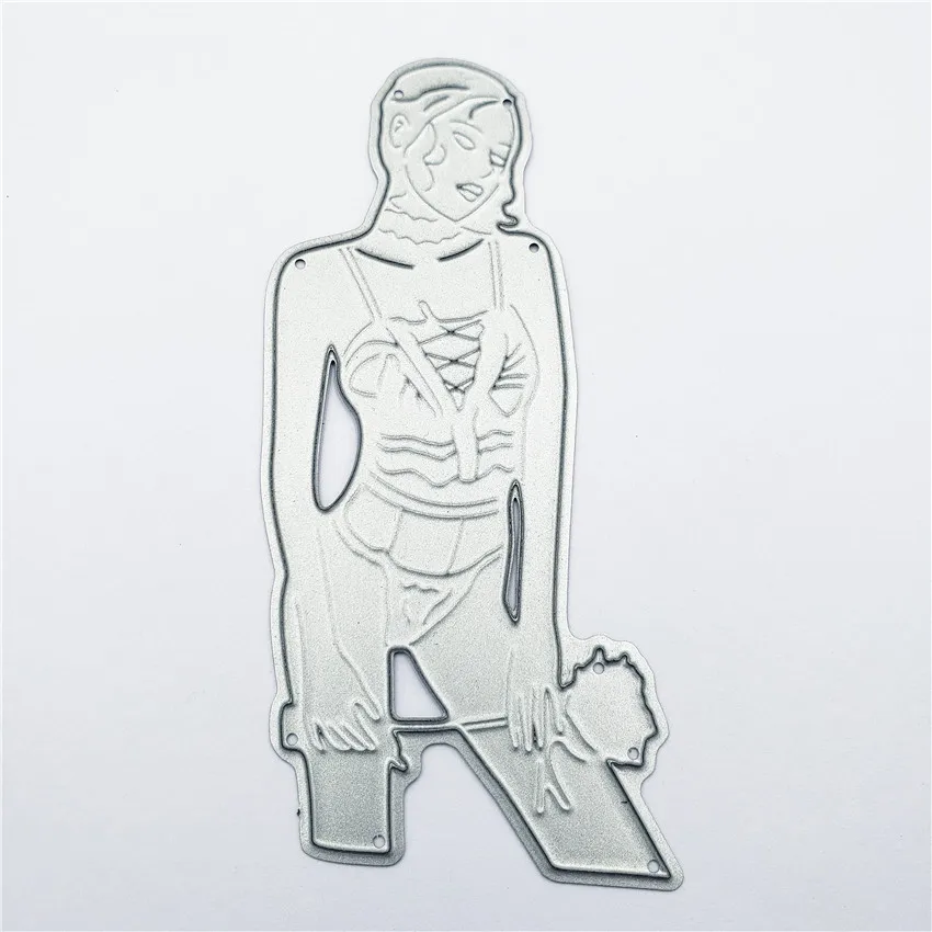 Высекальные штампы кулиска горячая девушка игрушка металлическое ремесло