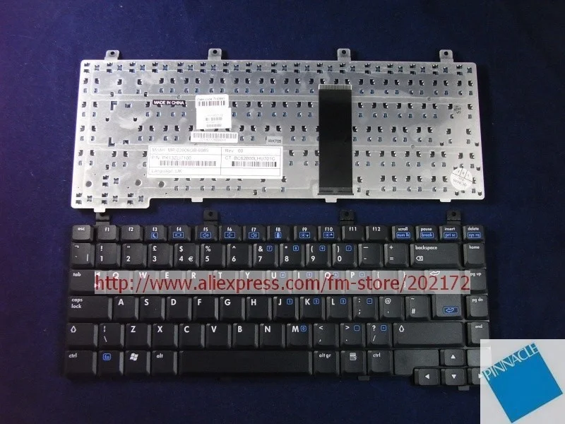 Клавиатура для ноутбука HP Compaq nx6115 nx6125 393568-031 PK13ZLI7100 черная Великобритания |