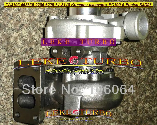 Турбокомпрессор TA3103 465636 0206 6205 81 8110 6205818110 для экскаватора Komatsu PC100 5 PC120 S4D95|turbocharger| |