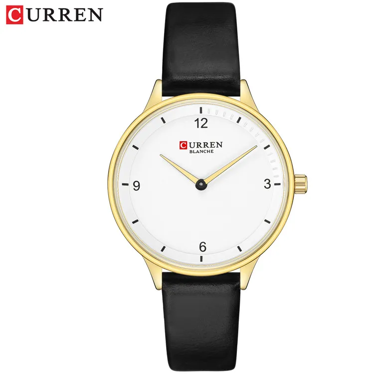 CURREN Women's Watches Fashion Ladies Watches For Women Bracelet Clock Dress Wristwatch Luxury Relogio Feminino Saati - Цвет: gold white