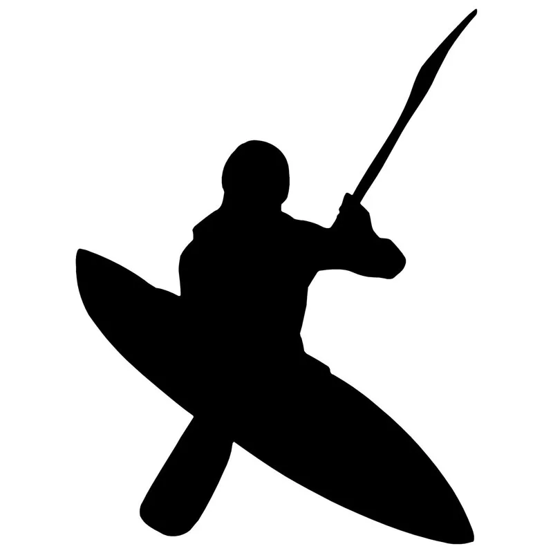 

9,5*12,7 см автомобильные наклейки Kayaker, автомобильный Стайлинг для каноэ, спортивные автомобильные аксессуары, наклейки