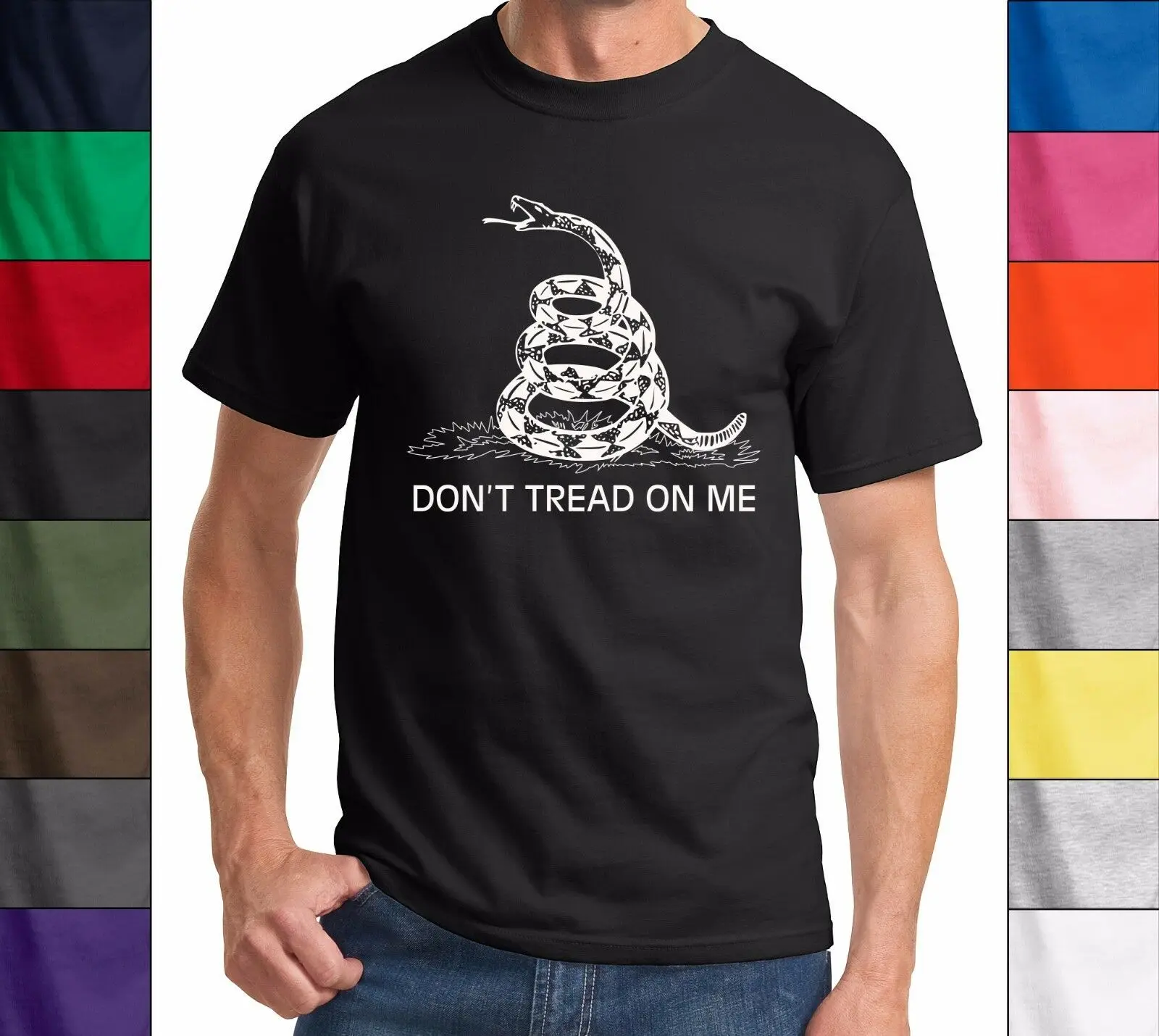 Не наносить на меня Gadsden флаг футболка-Чай Вечерние политика футболка новинка |