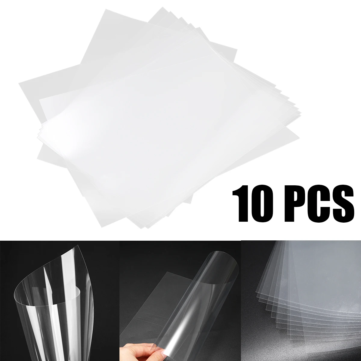 10Pcs Mayitr прозрачная пленка для струйной печати A4 сопло для расплыления краски размером лазерная печать прозрачная пленка для PCB Трафареты фотографического Бумага 5/10 шт - Цвет: 10Pcs