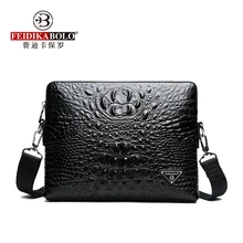 FEIDIKABOLO Crocodile Pattern Mens Shoulder Bag Hot Sale High-Quality Black Men Bags Fashion Business Leather Men Messenger Bag