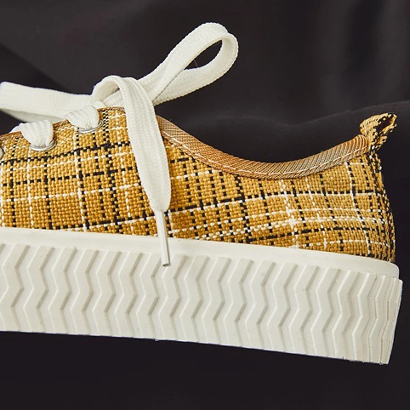 HEE GRAND/новые женские тканевые вулканизированные туфли обувь на плоской подошве со