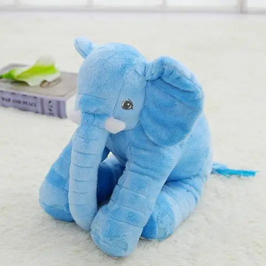 Blue Дропшиппинг 40/60 см детские плюшевые слон Мягкие Слон Playmate успокоительная Кукла Детская игрушка слон Подушка Плюшевые игрушки - Цвет: Blue