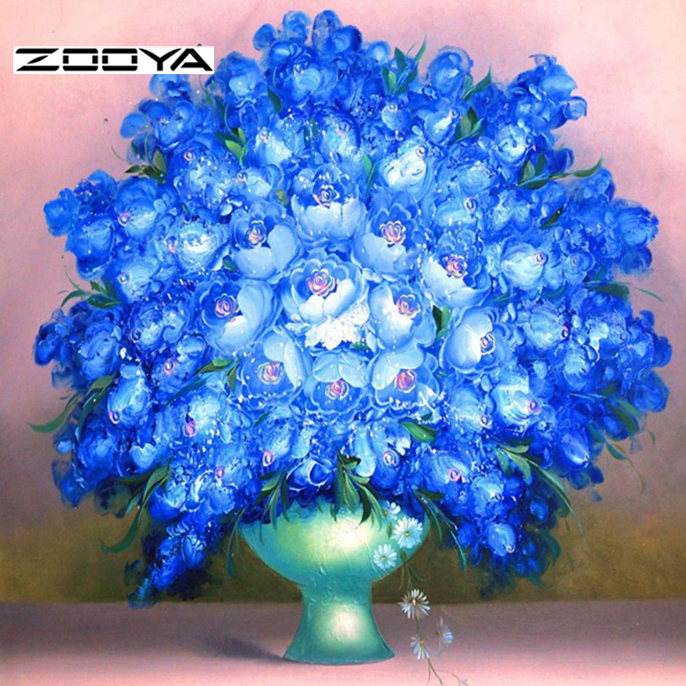 

2015 diy diamond painting Beautiful Flowers cross stitch diamond square drill rhinestone pasted painting crystal rhinestone F97