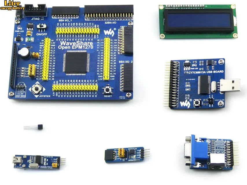 OpenEPM1270 пакет A Altera MAX II CPLD макетная плата EPM1270 + 6 комплектов аксессуаров =