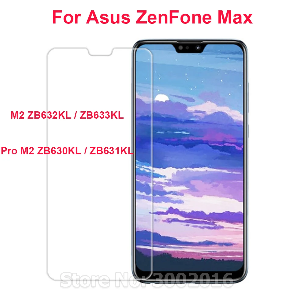 2 шт закаленное стекло для Asus Zenfone Max Pro(M2) ZB631KL Защитная пленка для Asus Zenfone Max M2 ZB633KL