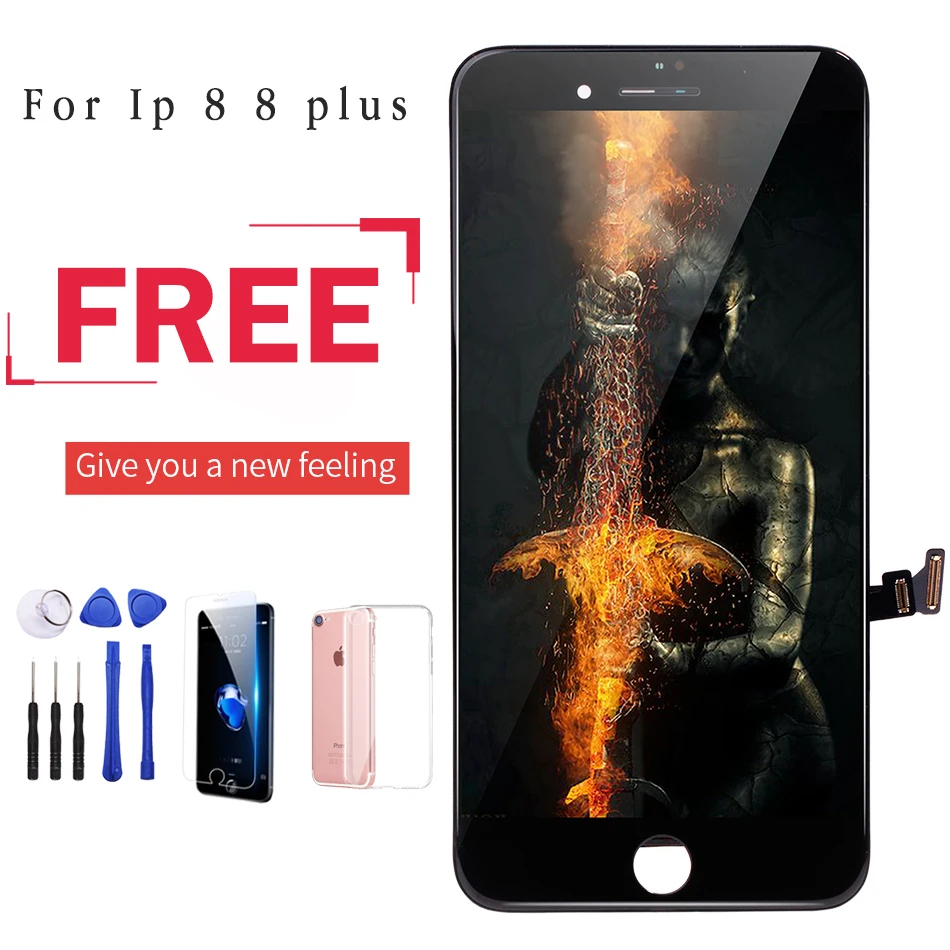 Форма для ЖК экрана iphone 8 plus дисплей с сенсорным экраном дигитайзер в сборе Замена