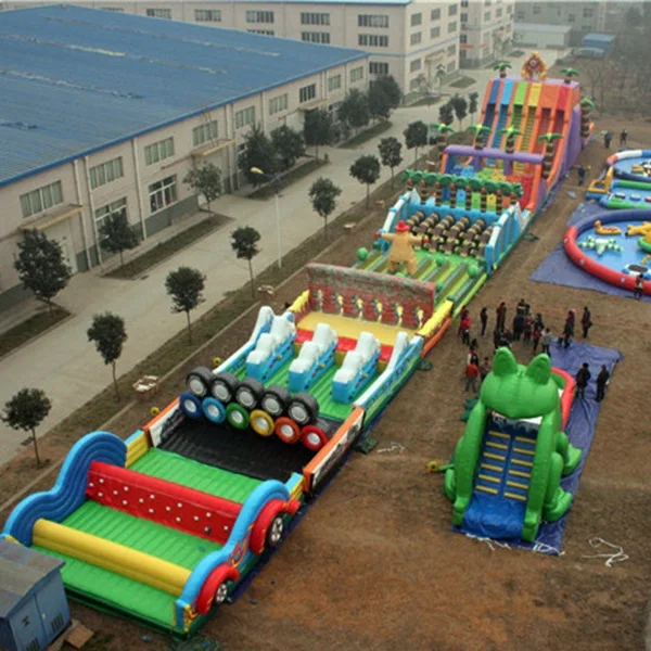 80x10 м подиумная надувная Тяжелая дорога конкурентоспособное препятствие|inflatable