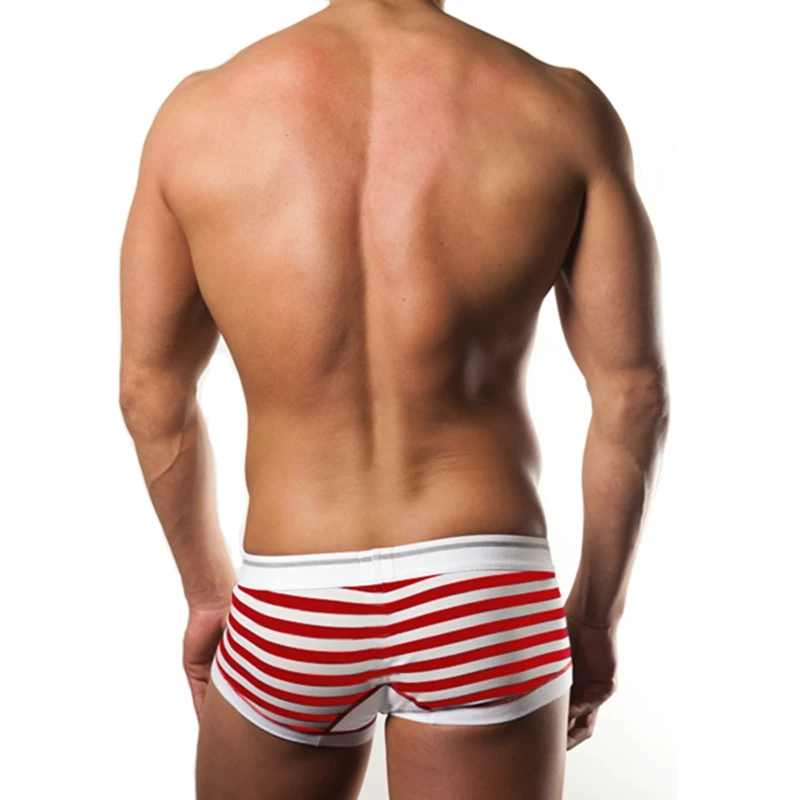 wholesale 3 pcslot hot sale underwear men striped mens boxers u pouch cotton mens boxer shorts brand clothing cueca n 167 free global shipping