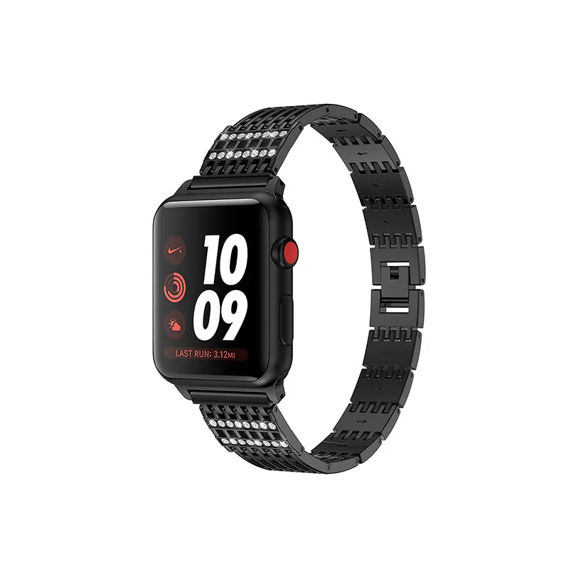 Ремешок Стразы для Apple Watch Band Series 4 3 2 1 38 мм 42 44 40 браслет часов iWatch аксессуары смарт