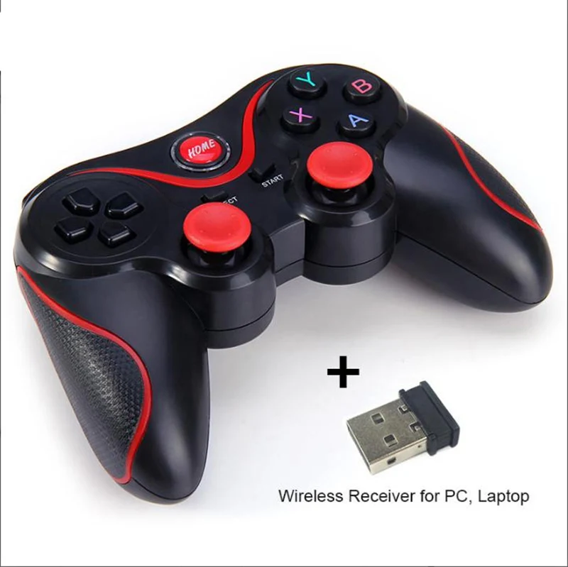 black with Receiver X3 беспроводной джойстик геймпад игровой контроллер bluetooth BT3.0 джойстик для мобильного телефона планшета ТВ коробка держатель - Цвет: black with Receiver
