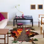 JX-LCLYL 3D виниловая Съемная Настенная Наклейка с мостиком, настенные наклейки, декор для гостиной и дома