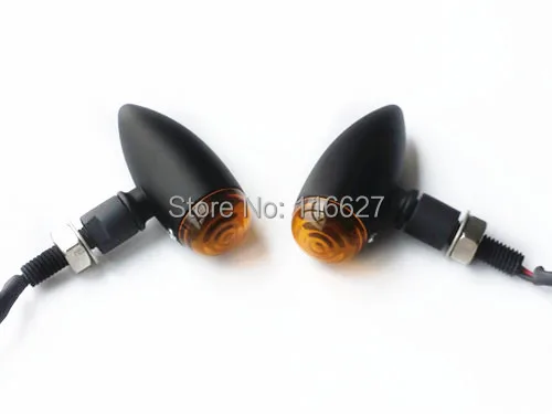 Мини сигнал поворота с черной Пулей для Honda Shadow Cafe Racer CB 340 450|light chestnut brown hair color|mini led
