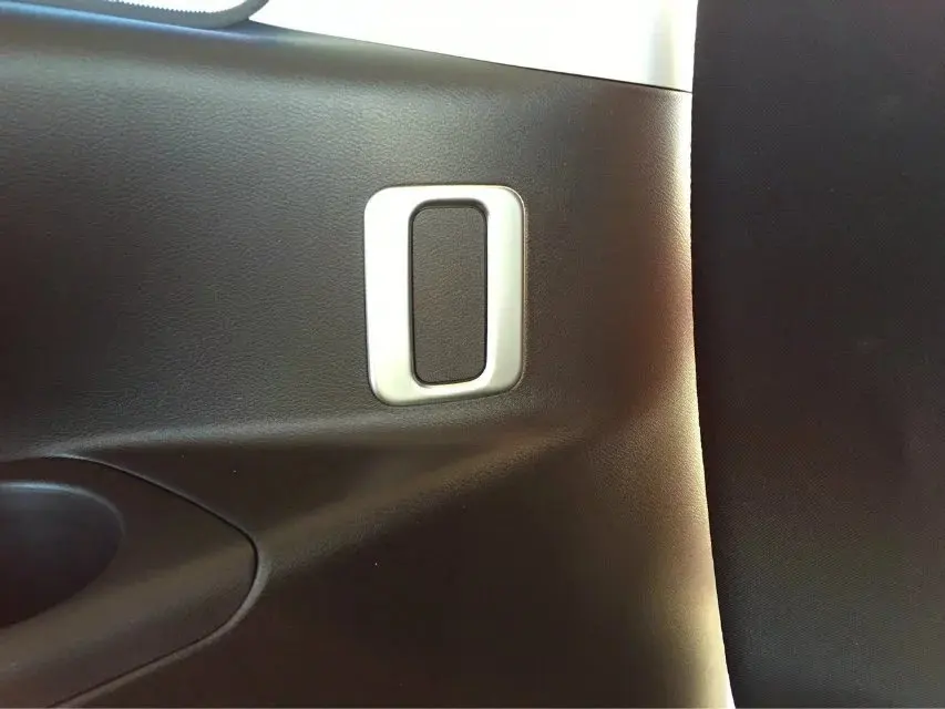 For NISSAN SERENA Rear trunk button frame matte Style ABS chrome