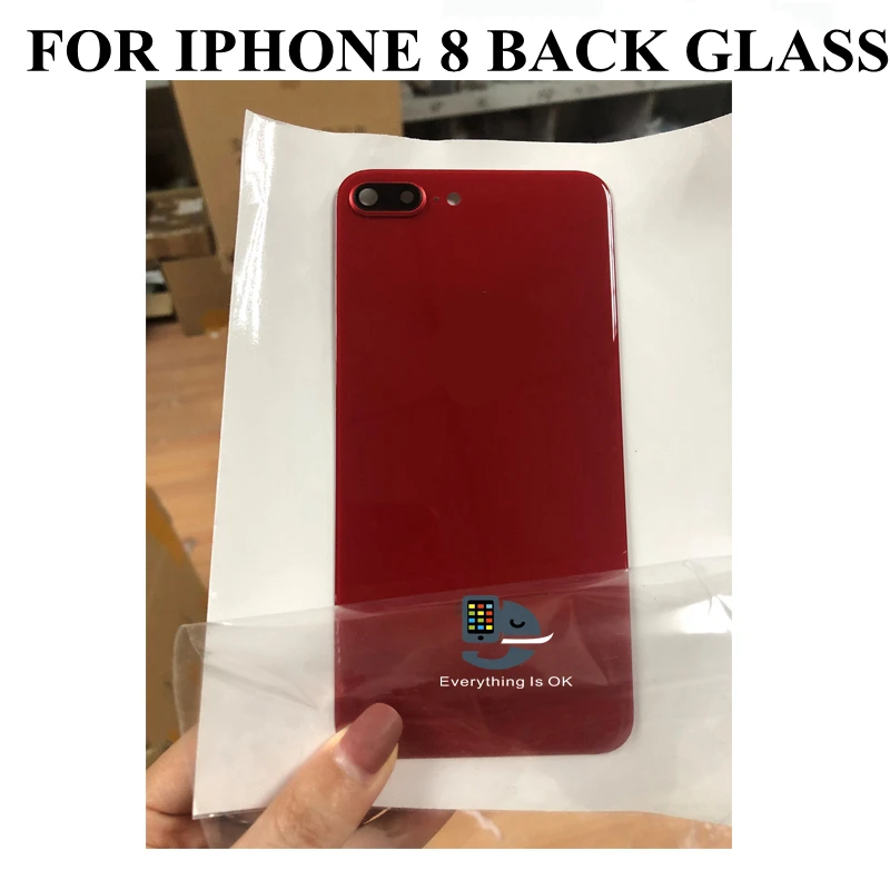 10 шт для iphone 8G Задняя крышка батареи задняя стеклянный корпус чехол с рамкой