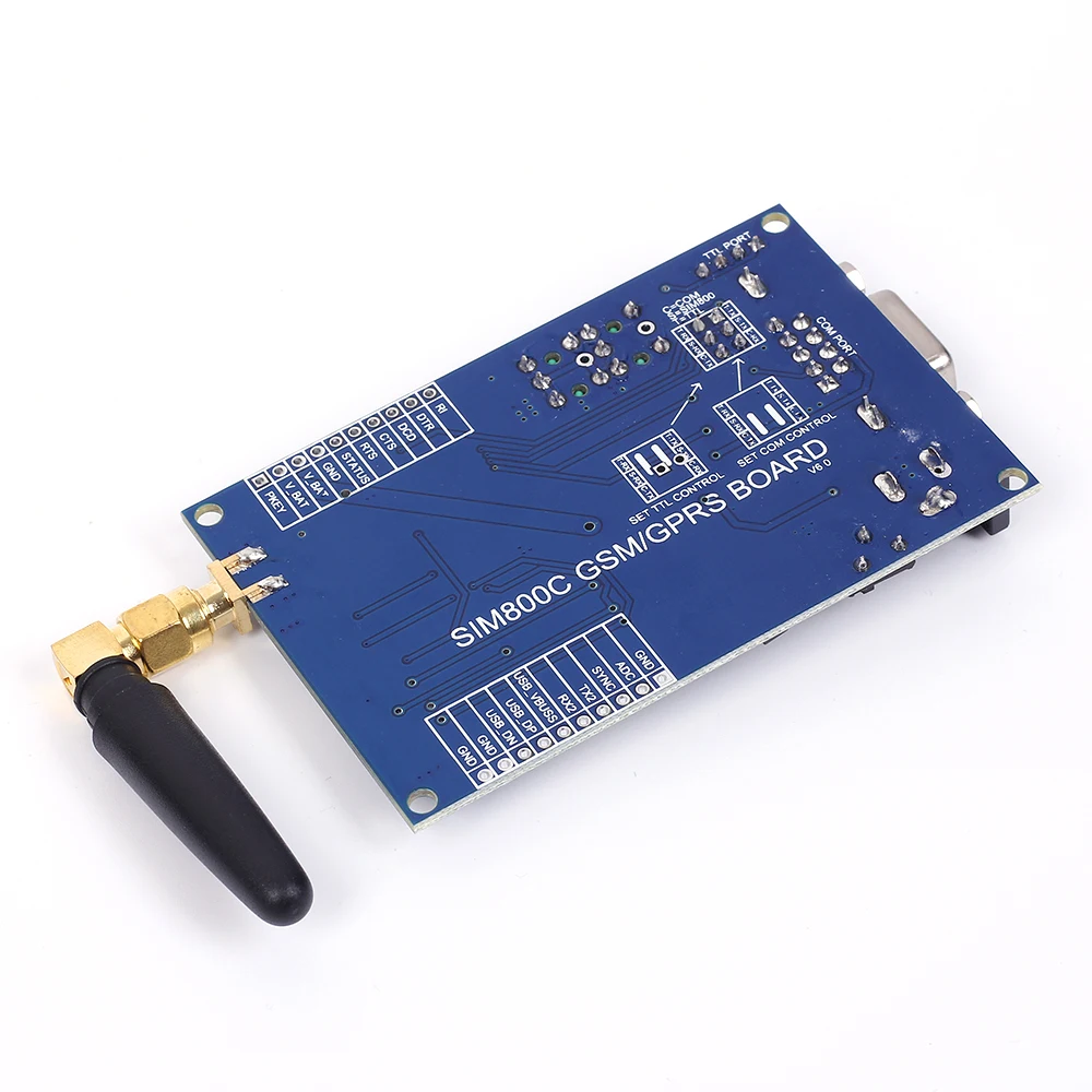 Макетная плата SIM800C модуль Φ 3 3/5V TTL контроль уровня DC 6 24V для Arduino 51 MCU STM32 чип защиты