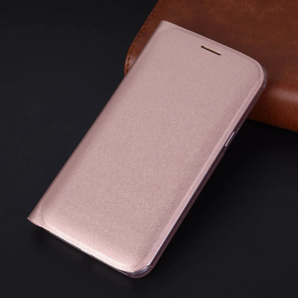 Rose gold Откидной кожаный чехол для телефона samsung Galaxy J2 Pro J2 J22018 Galaxy J2 J 2 J2pro SM J250F J250 тонкий Чехол-бумажник для карт - Цвет: Rose gold