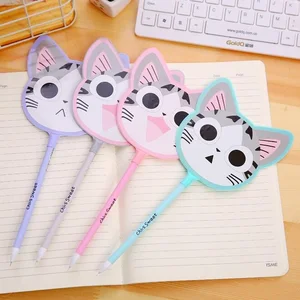 16pcs/lot Cartoon Kawaii Cat Fan design gel pen/signing pen/funny students' gift/kids' toy/office school supplies/Wholesale 16pcs/lot Cartoon Kawaii Cat Fan design gel pen/signing pen/funny students' gift/kids' toy/office school supplies/Wholesale