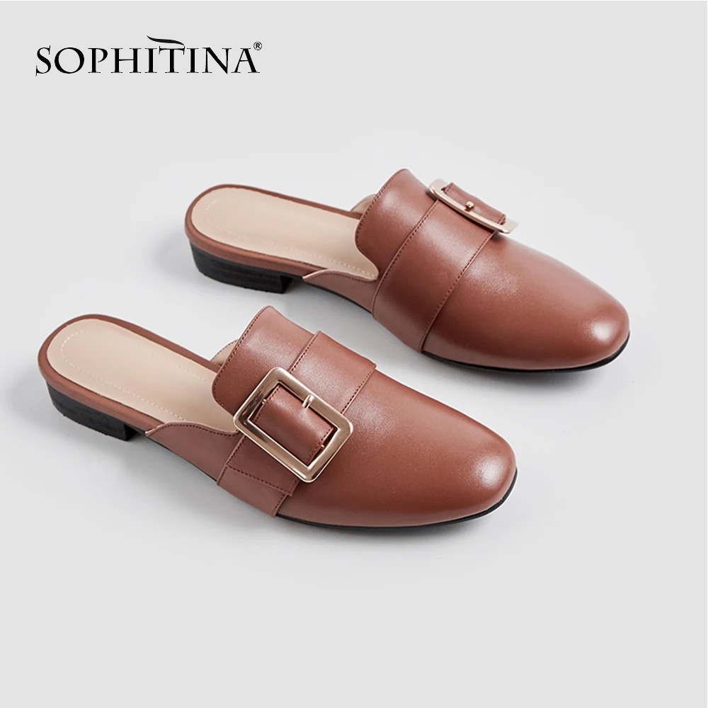 SOPHITINA/Удобные женские сабо высокого качества выполнены из натуральной