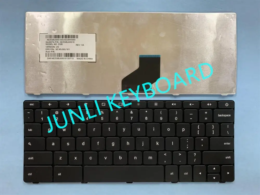 JUNLI клавиатура для Acer Chromebook AC700 AEZGBU00010 ZGB 9Z.N3JSQ.101 DAFAEZGBU00010120713 Клавиатура США - купить