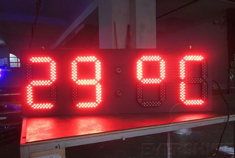 Светодиодный дисплей обратного отсчета 10 дюймовый Красный светодиодная