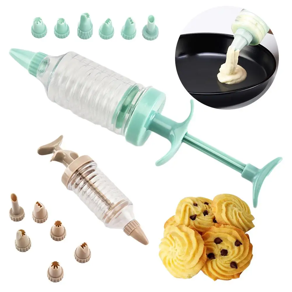 Mounting Patterns Maker Cookie Press Machine Biscuit Cake Dessert Decoration Making Tool 7 Nozzles | Дом и сад