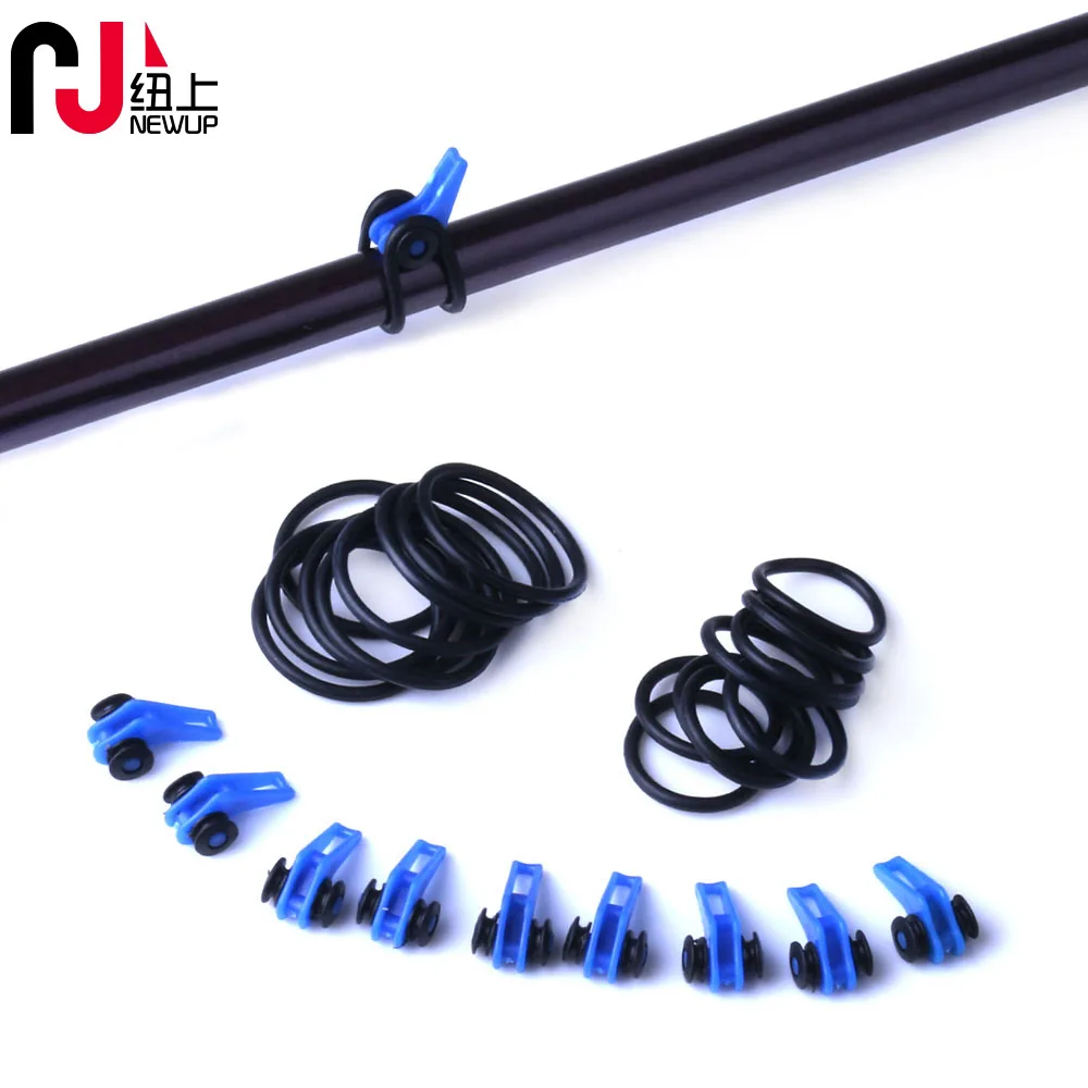 

10PCS/lot Fishing Hook Keeper Lure Bait Holder with 3 Rubber Rings for Fishing Rod Fishing Gear Portable Accessories Fixed Bait