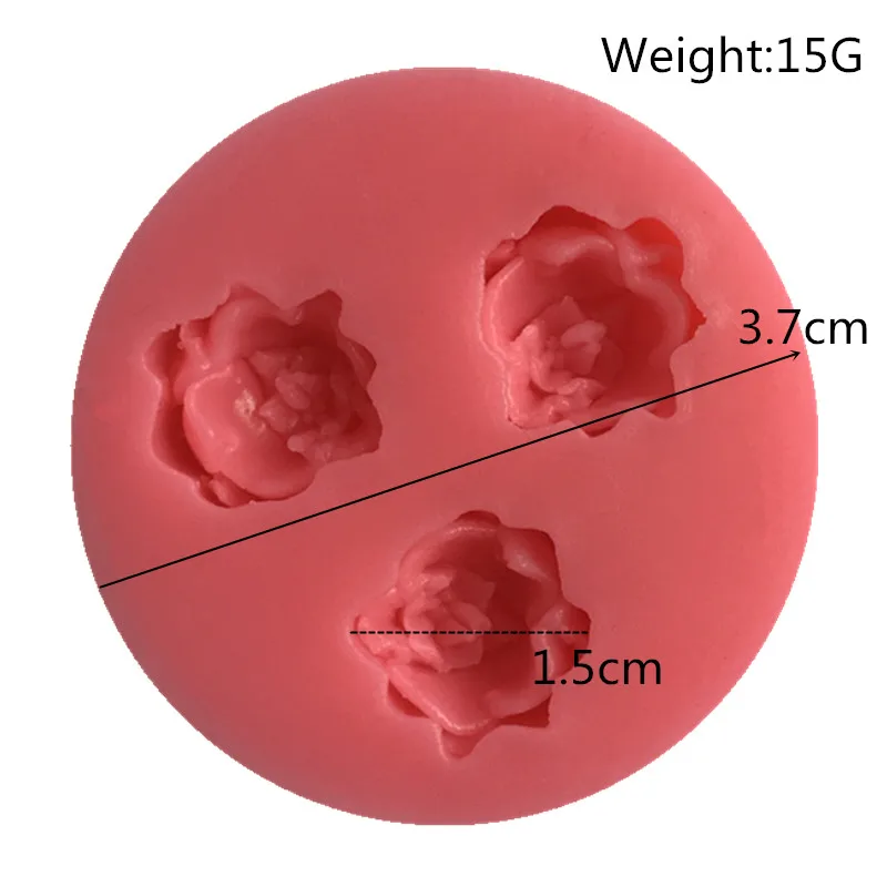 Форма для шоколада конфет глины с 3 отверстиями|fondant cake decorating tools|cake toolsdecorating tools |