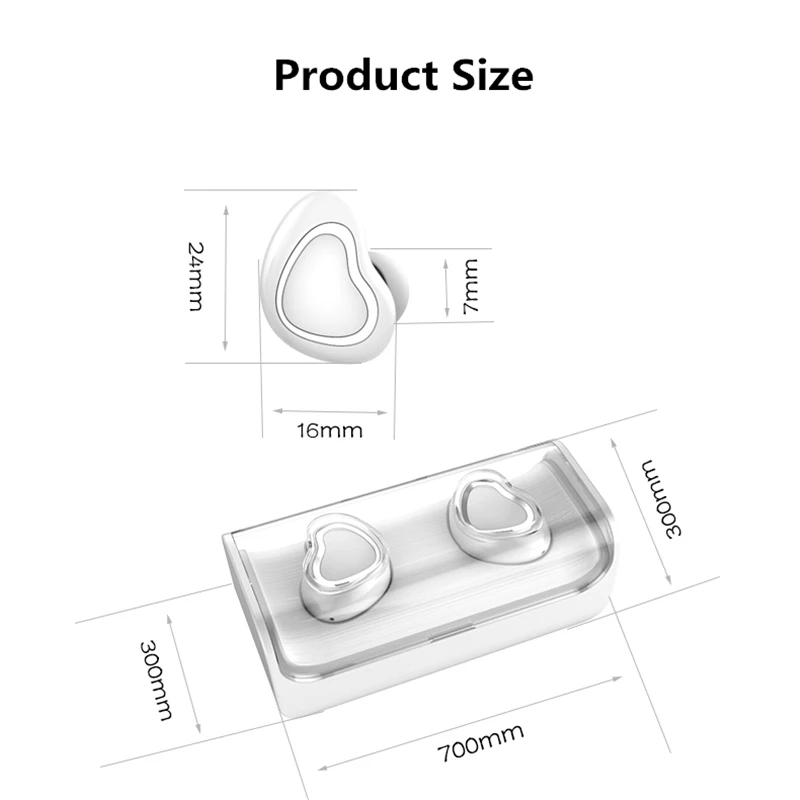 Двойные Bluetooth наушники ADDKEY TWS вкладыши гарнитура стерео беспроводной микрофон