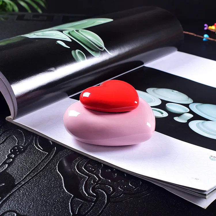 Red cap and Pink Мини урна Сердце Собака похорон маленькая шкатулка для животных урна Funeraire Pour Humain Pet кремации урны для человеческого пепла Мемориал кошка - Цвет: Red cap and Pink